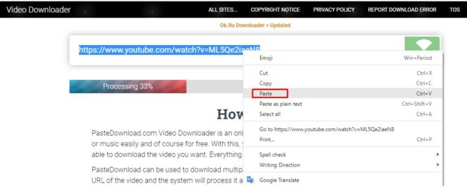 Cara Download Video YouTube: Paste URL di Input Form Download